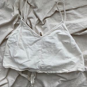 Linen Crop Top